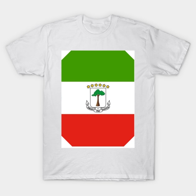 Exploring Equatorial Guinea's Flag Design T-Shirt by Art Enthusiast